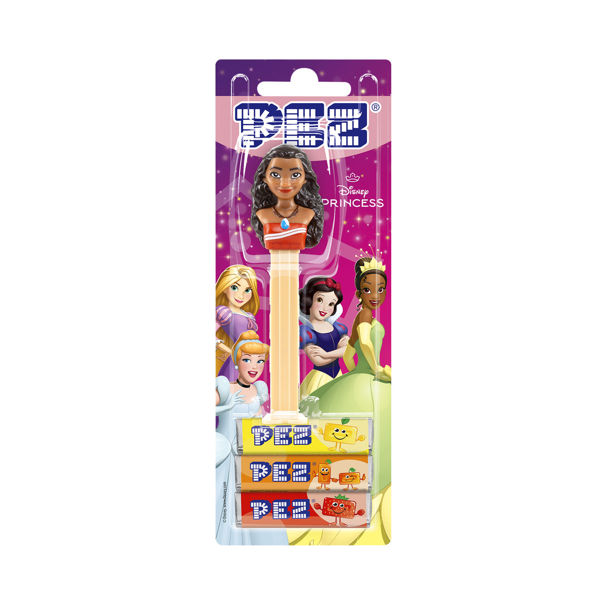 PEZ Blister Disney Princess Moana Dispenser with Candy 25.5 gm