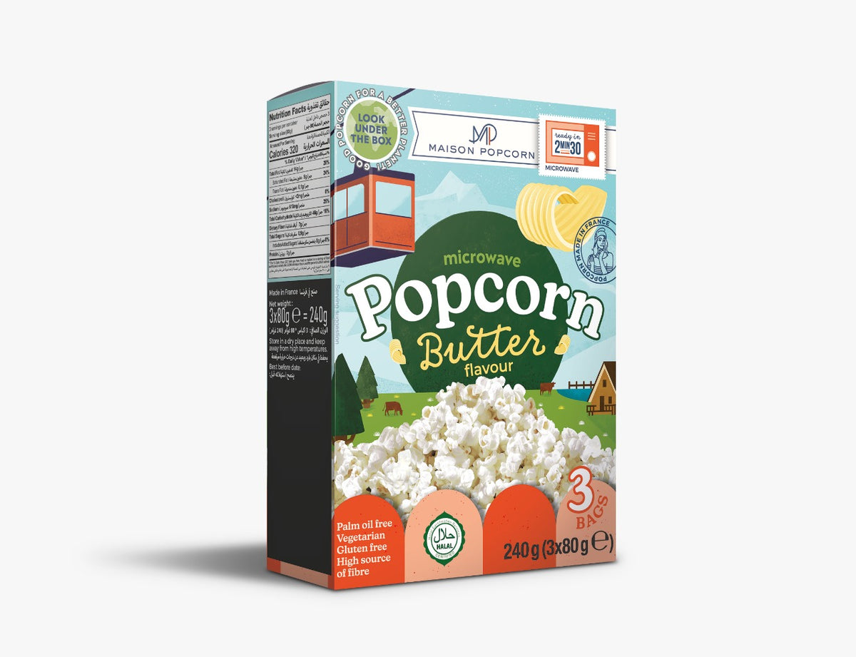 Maison Microwave Popcorn Butter 240g