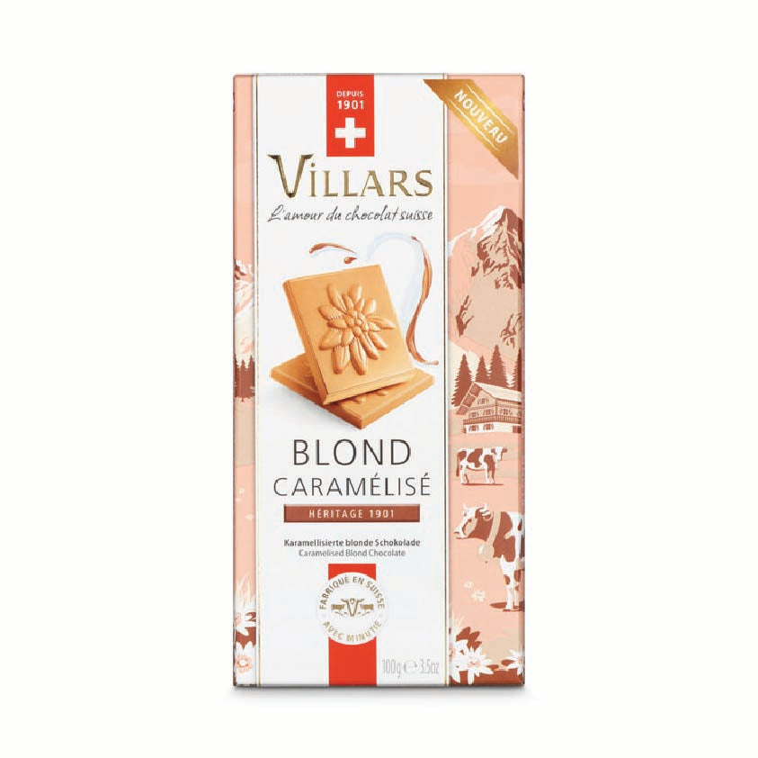 Villars caramalised Blonde chocolate bar 100g