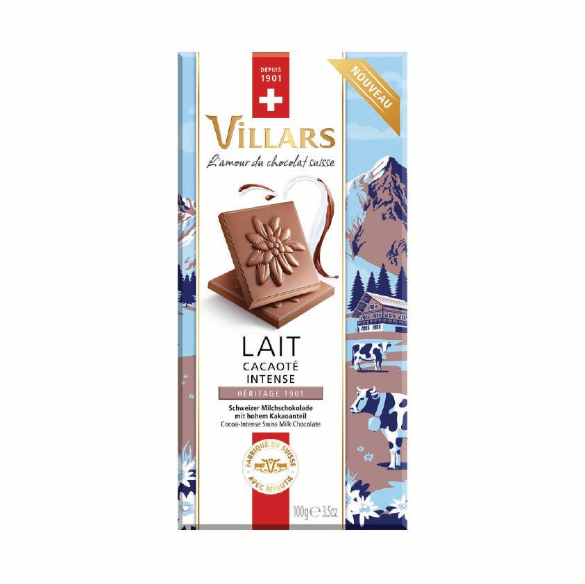 Villars cocoa-Intense Swiss Milk Chocolate 100g