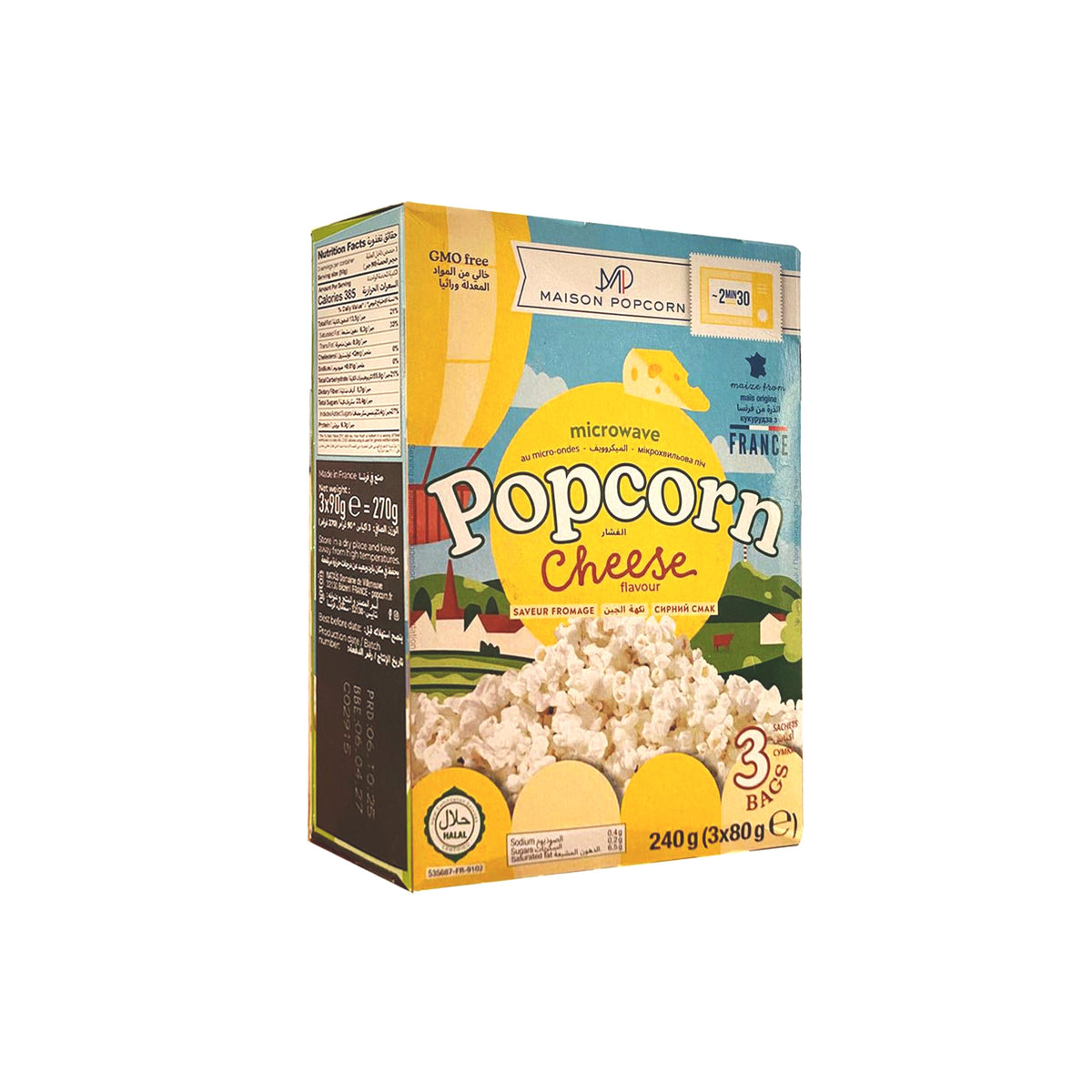 Maison Microwave Popcorn Cheese 240g