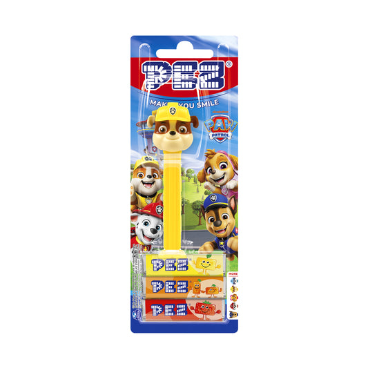 PEZ Blister Paw Patrol Rubble Dispenser with Candy 25.5 gm