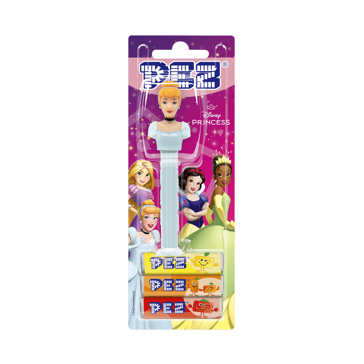 PEZ Blister Disney Princess Cinderella Dispenser with Candy 25.5 gm