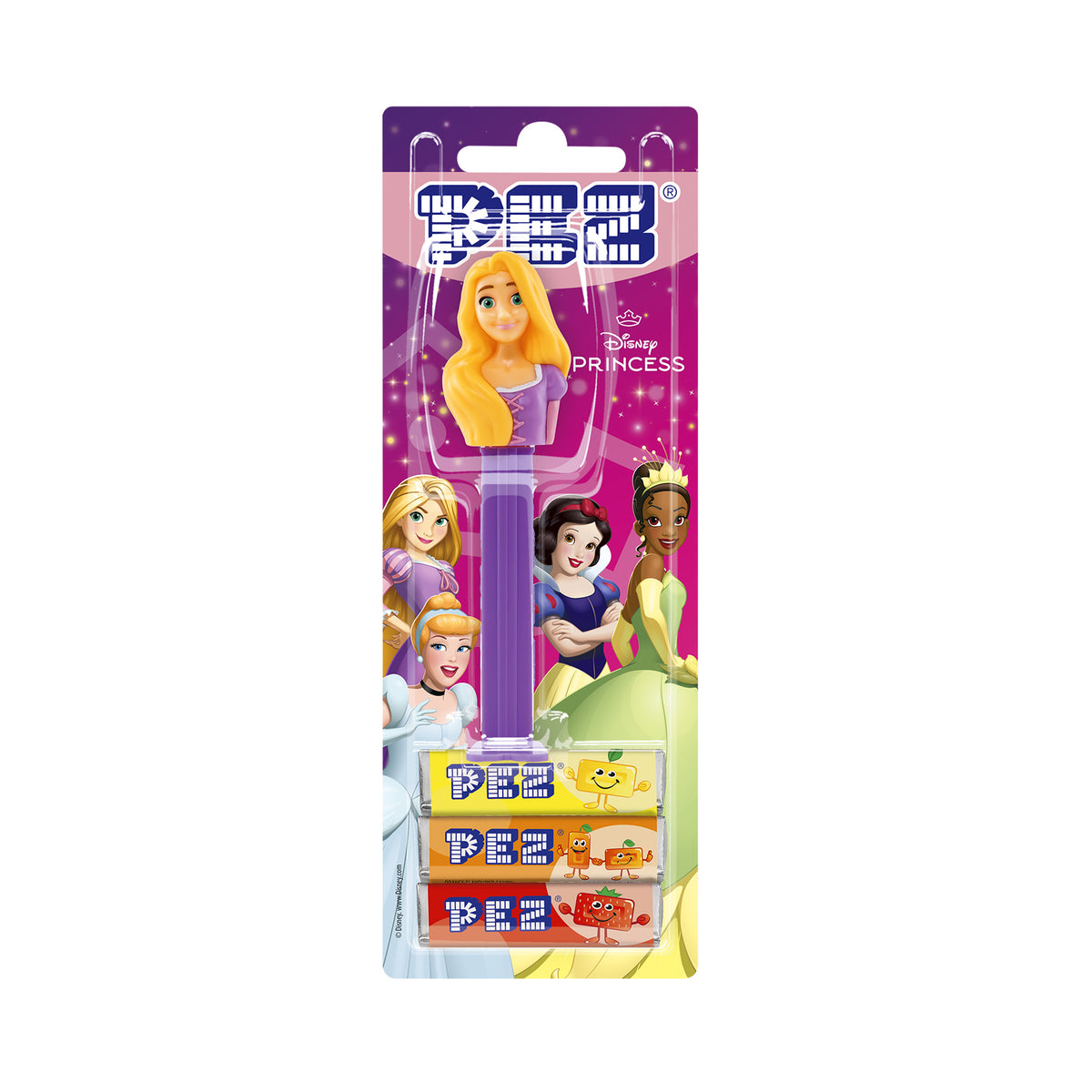 PEZ Blister Disney Princess Rapunzel Dispenser with Candy 25.5 gm