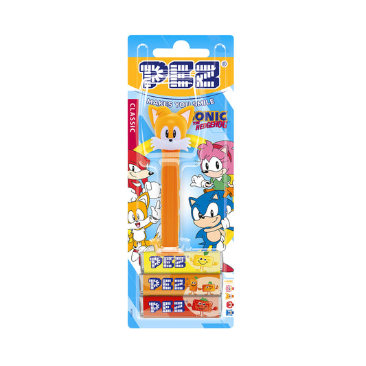 PEZ Blister Sonic the Hedgehog Tails Dispenser with Candy 25.5 gm