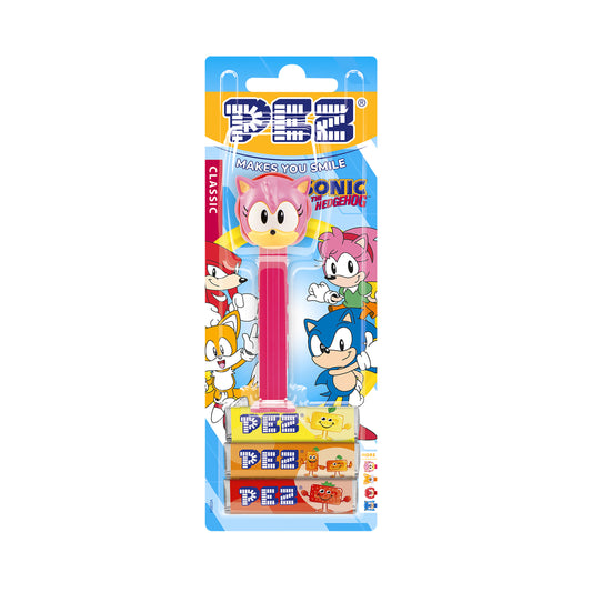 PEZ Blister Sonic the Hedgehog Amy Dispenser with Candy 25.5 gm