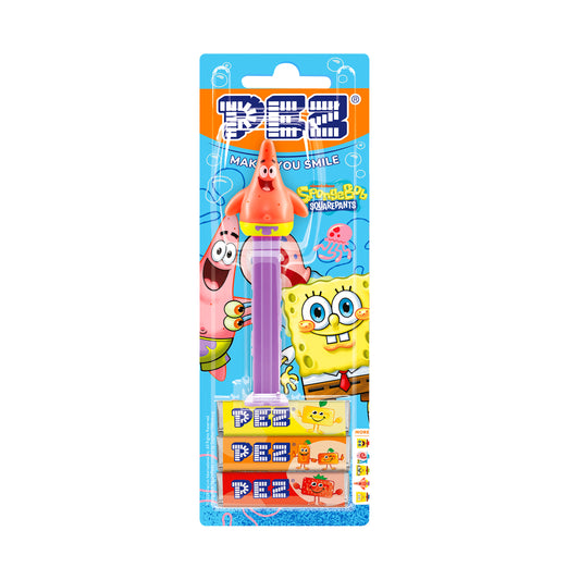 PEZ Blister SpongeBob SquarePants Patrick Dispenser with Candy 25.5 gm