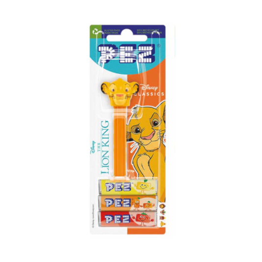 PEZ Blister Disney The Lion King Simba Dispenser with Candy 25.5 gm