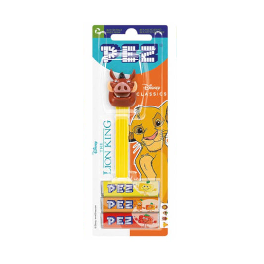 PEZ Blister Disney The Lion King Pumbaa Dispenser with Candy 25.5 gm