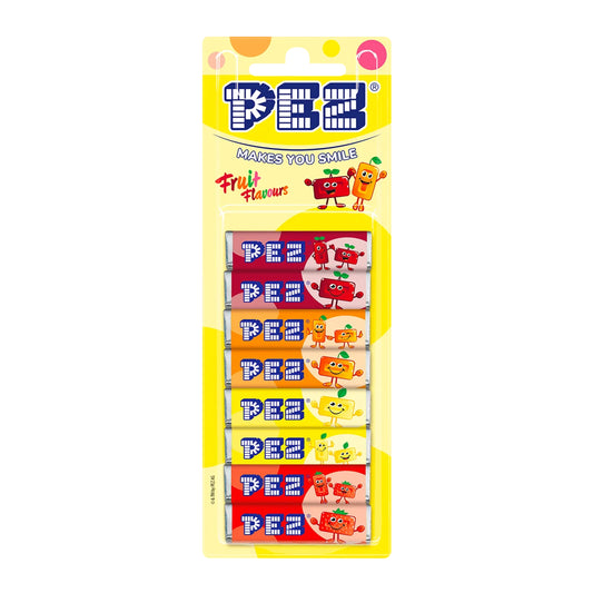 PEZ Blister 8-Pack Fruit Flavours 68 gm