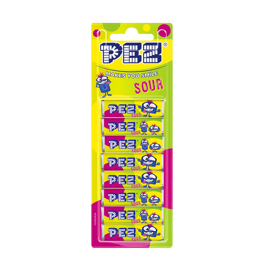 PEZ Blister 8-Pack Sour Flavours 68 gm