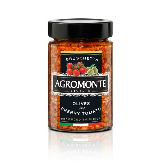 Agromonte Sicilian Olives & Cherry Tomato Bruschetta 200g
