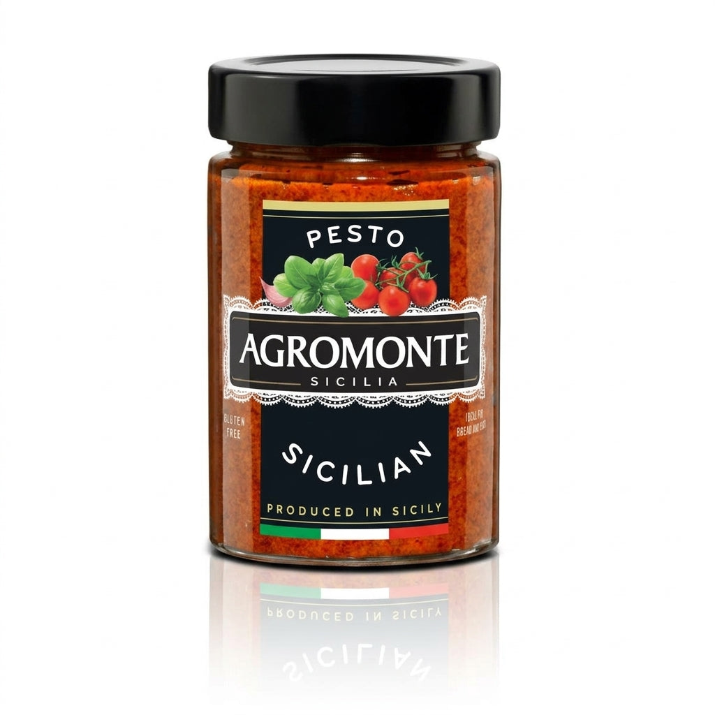 Agromonte Sicilian Pesto Cherry Tomato with Garlic and Basil 200g