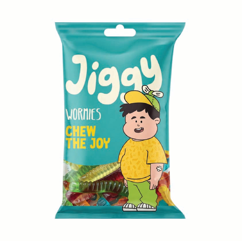 Jiggy Fruits Flavor Jelly Wormies 70 Gram