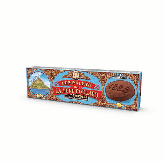 LA MERE POULARD Palets Tout Chocolate French shortbread biscuits 125g