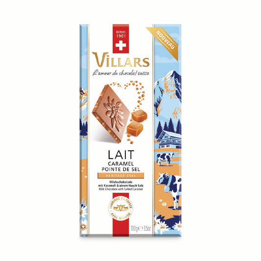 Villars milk Chocolate with Salted Caramel 100g