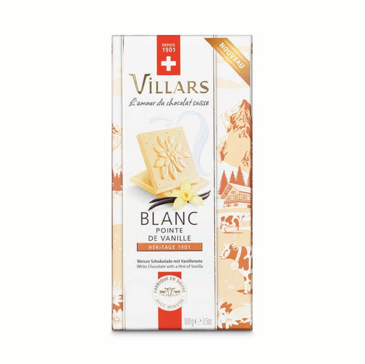 Villars white Chocolate with a Hint of Vanilla 100g