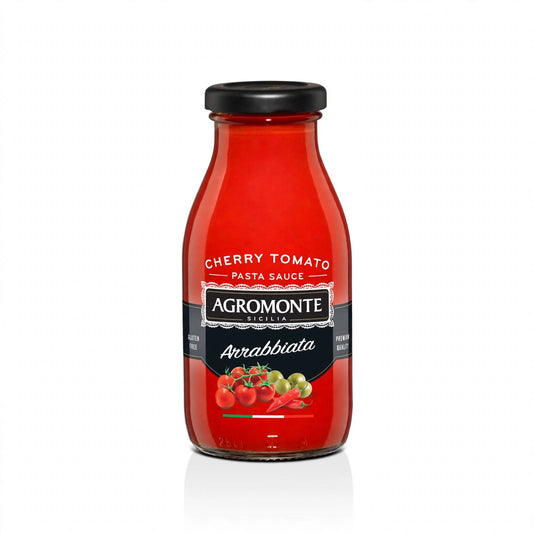 Agromonte Arrabbiata Cherry Tomato with Green Olive and Hot Pepper 260g