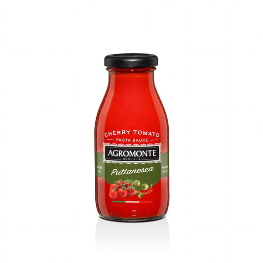 Agromonte Puttanesca Cherry Tomato with Green Olive and Caper 260g